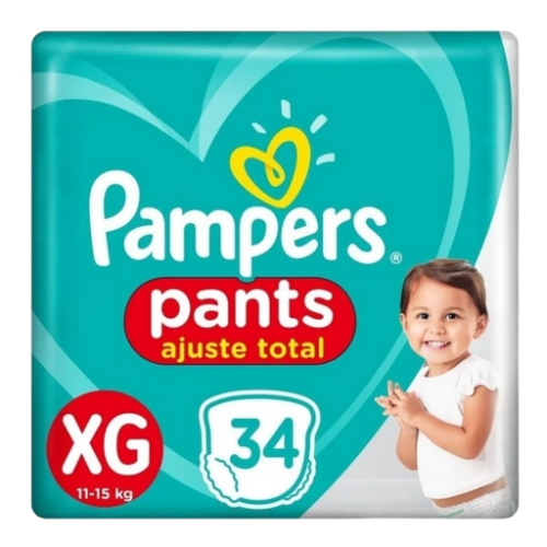 PAÑALES PAMPERS PANTS XG 34