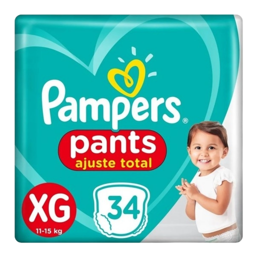 PAÑALES PAMPERS PANTS XG 34
