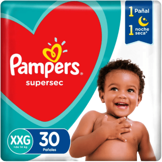PAÑALES PAMPERS SUPERSEC XXG - 30 UNI.