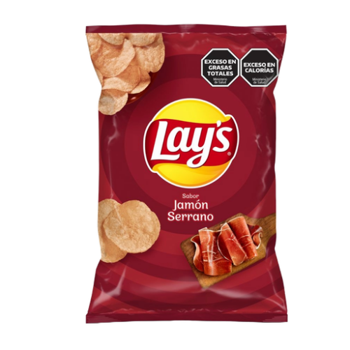 PAPAS FRITAS LAYS X 77 GR JAMON SERRANO