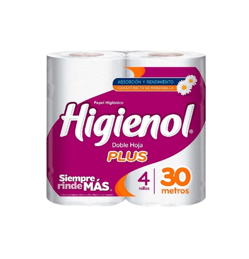 PAPEL HIG.HIGIENOL D/H PLUS 4 X 30 MT