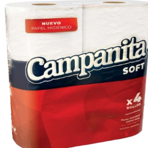 PAPEL HIGIENICO CAMPANITA SOFT 4 X 30 MT