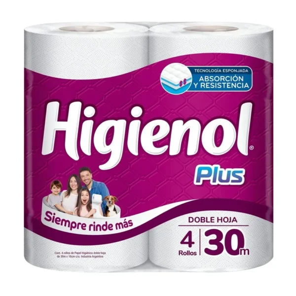 PAPEL HIG.HIGIENOL D/H PLUS 4 X 30 MT