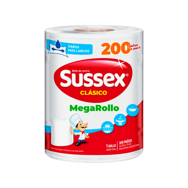ROLLO SUSSEX MEGA X 200 PAÑOS