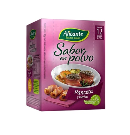 SABOR POLVO ALICANTE X 12 U. PANCETA & HIERBAS