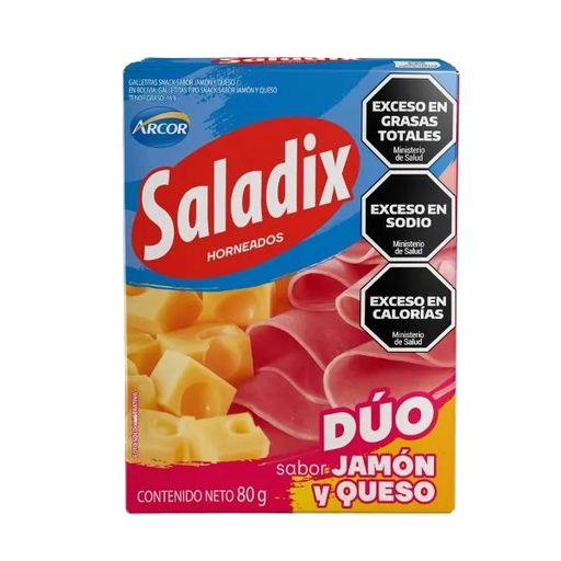 SALADIX X 80 G DUO JAMON & QUESO