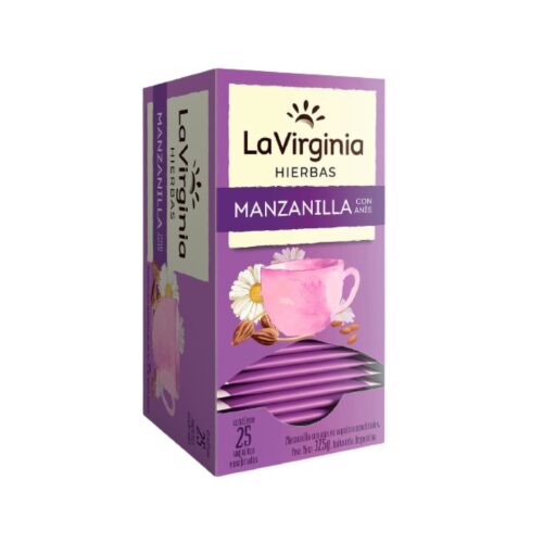 TE LA VIRGINIA MANZANILLA C/ANIS X 25 SAQUITOS