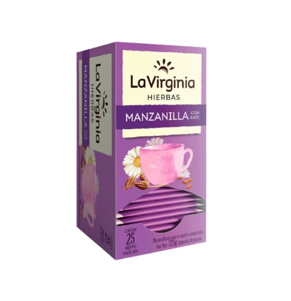 TE LA VIRGINIA MANZANILLA C/ANIS X 25 SAQUITOS