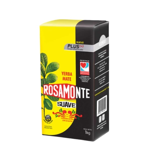 YERBA ROSAMONTE X 1 KG SUAVE PLUS