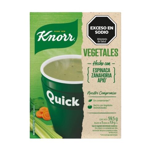 SOPA KNORR QUICK X 5 SOB. VEGETALES