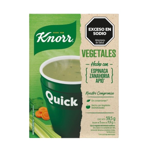 SOPA KNORR QUICK X 5 SOB. VEGETALES