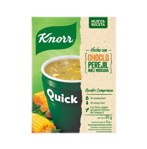 SOPA KNORR QUICK X 5 SOB. CHOCLO