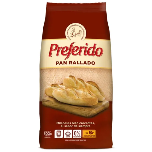 PAN RALLADO PREFERIDO X 500 GR.