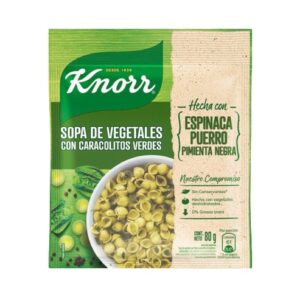 SOPA KNORR VEGETAL X 80 G CARACOL ESPINACA PUERRO