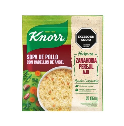 SOPA KNORR POLLO X 105,6 G CABELLO ANGEL