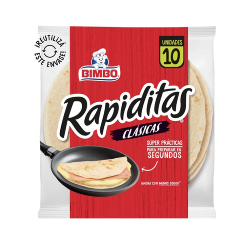 RAPIDITAS BIMBO CLASICAS X 10 UNI