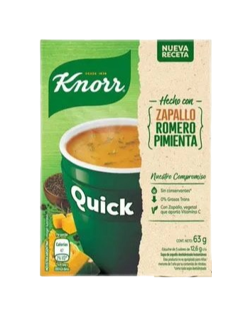SOPA KNORR QUICK X 5 SOB. ZAPALLO