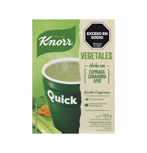 SOPA QUICK BALA. KNORR VEGE. X 5 SOB.