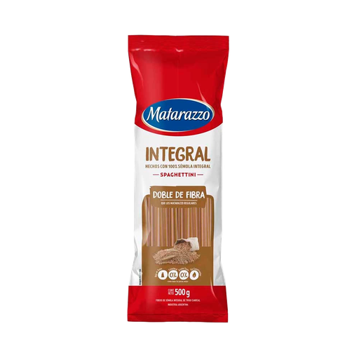 FIDEOS MATARAZZO X 500 GR INTEGRAL SPAGHETTINI