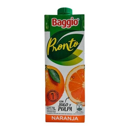 JUGO BAGGIO PRONTO X 1 LT NARANJA