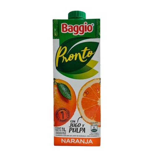 JUGO BAGGIO PRONTO X 1 LT NARANJA