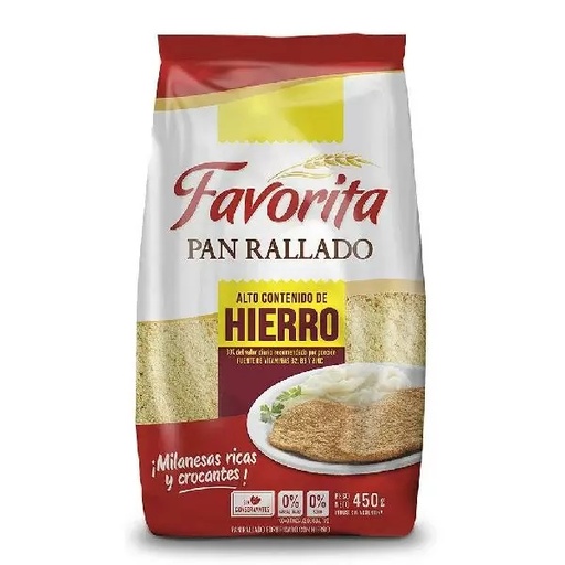PAN RALLADO FAVORITA X 450 GR
