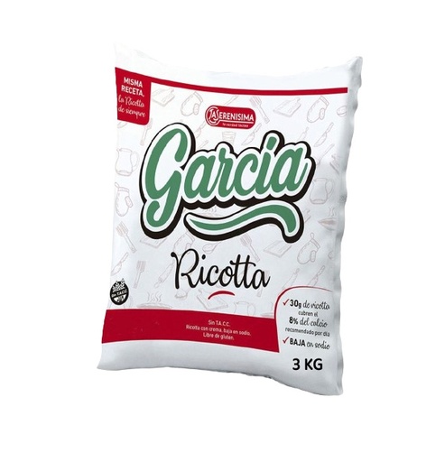 RICOTTA GARCIA X 3 KG ENTERA