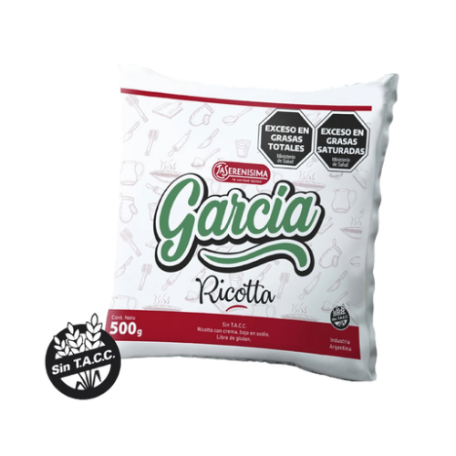 RICOTTA GARCIA X 500 G ENTERA