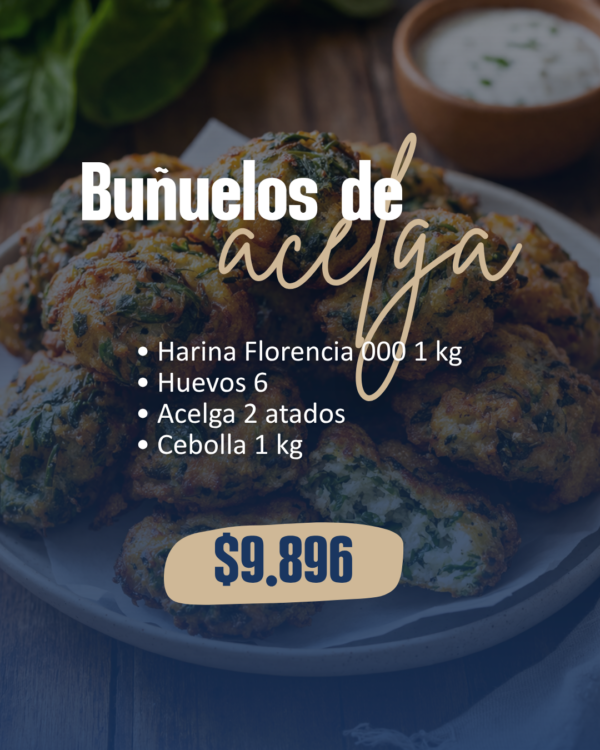COMBO VIGILIA- BUÑUELOS DE ACELGA