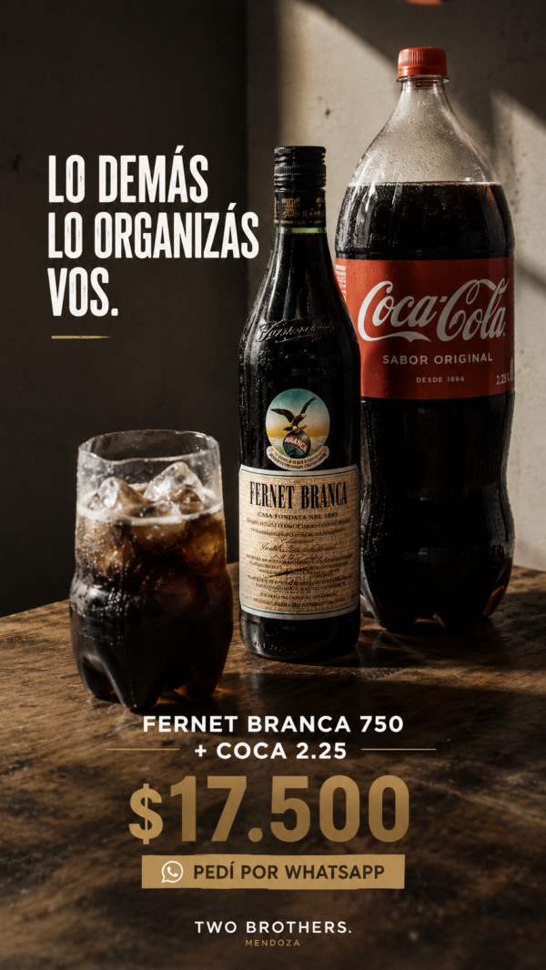 ChatGPT Image 19 jun 2026, 12_07_31 p.m. PROMO FERNET BRANCA 750 + COCA COLA DE 2,25