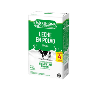 LECHE EN POLVO SERENISÍMA X 400 GR DESCREMADA
